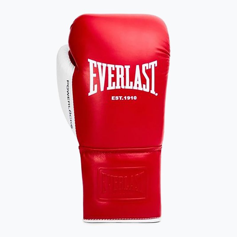 Bokso pirštinės Everlast Powerlock OG Pro Fight red/white 2