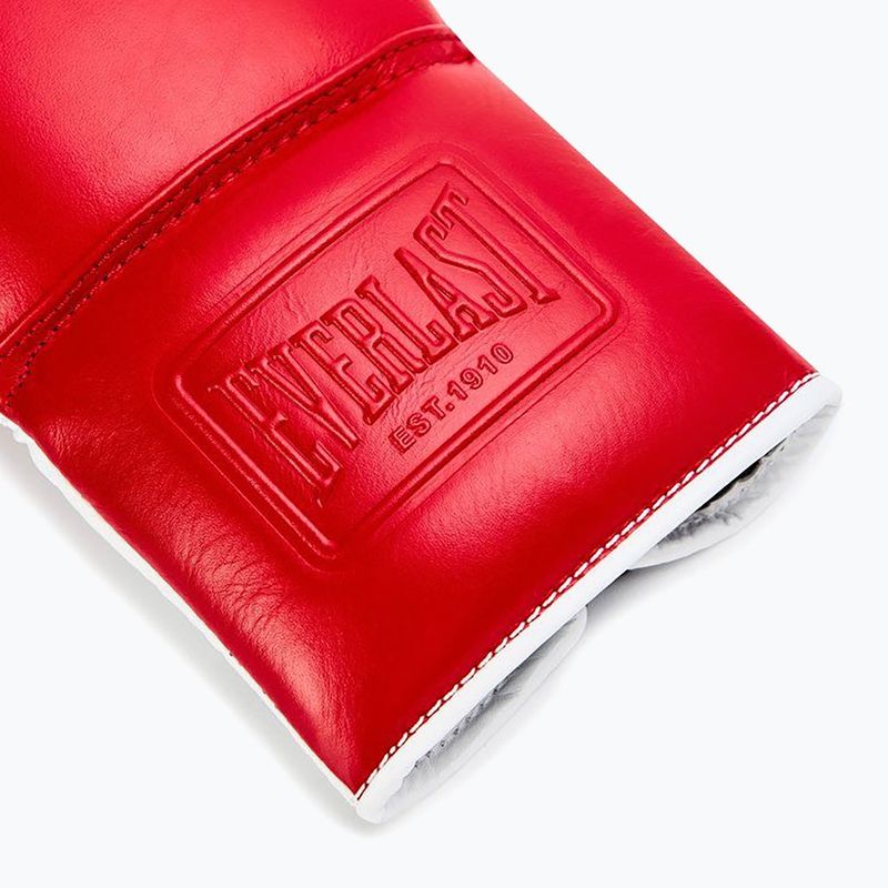 Bokso pirštinės Everlast Powerlock OG Pro Fight red/white 5