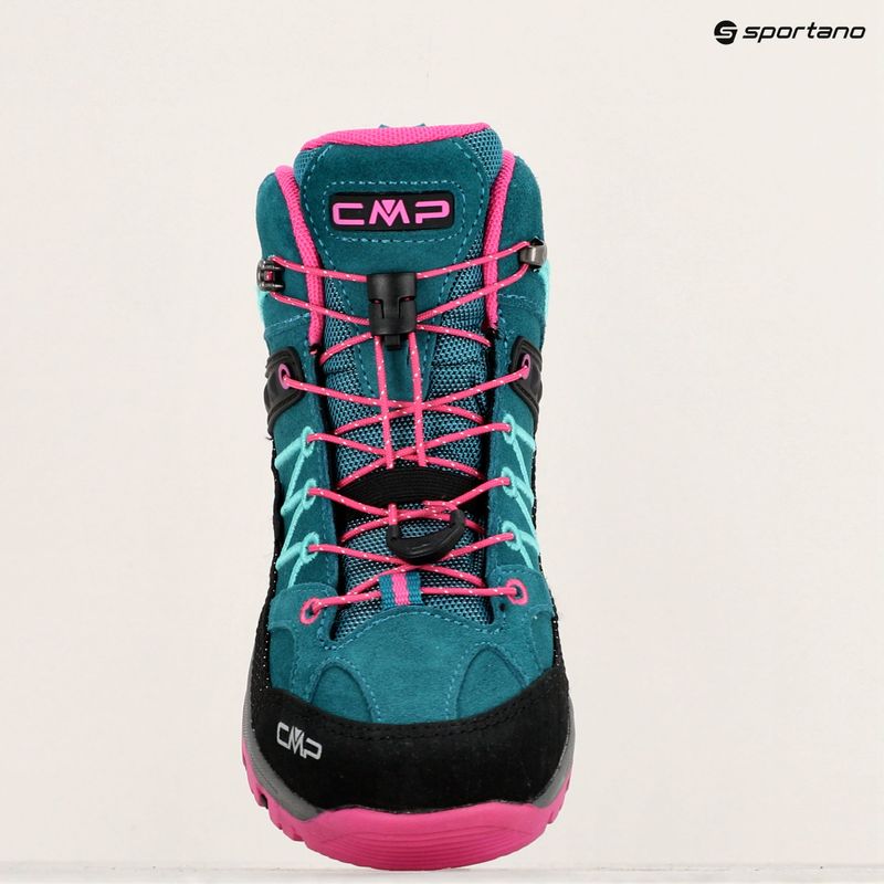 Vaikiški žygio batai CMP Rigel Mid lake/pink fluo 9