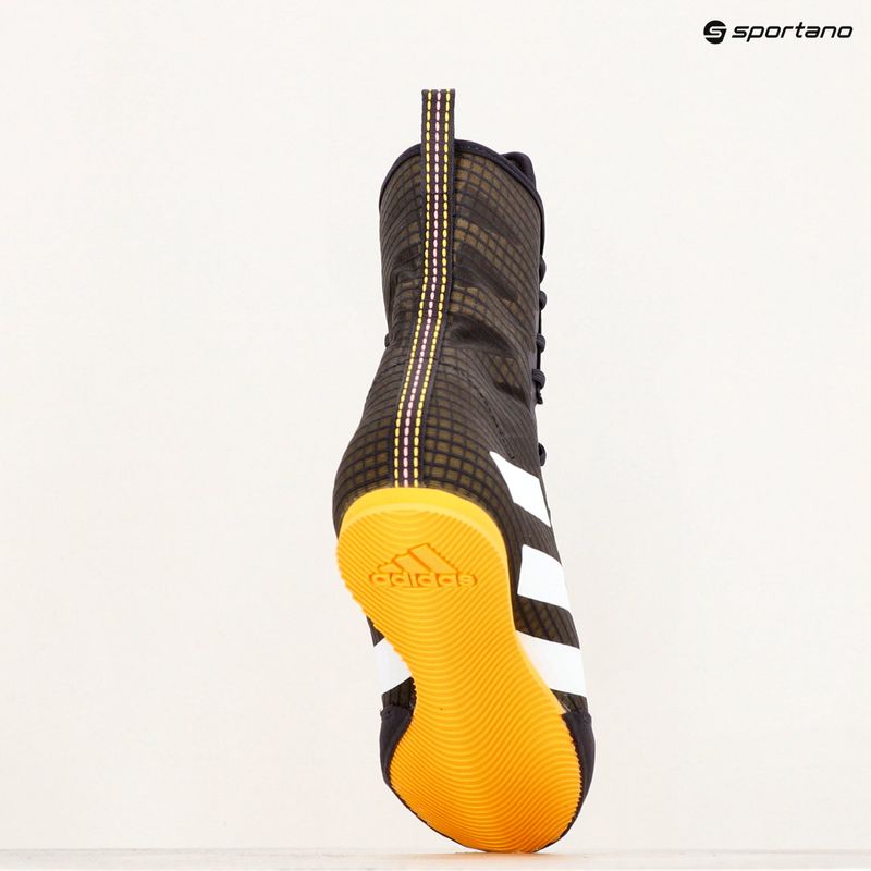 Bokso bateliai adidas Box Hog 4 aurora black/cloud white/spark 10