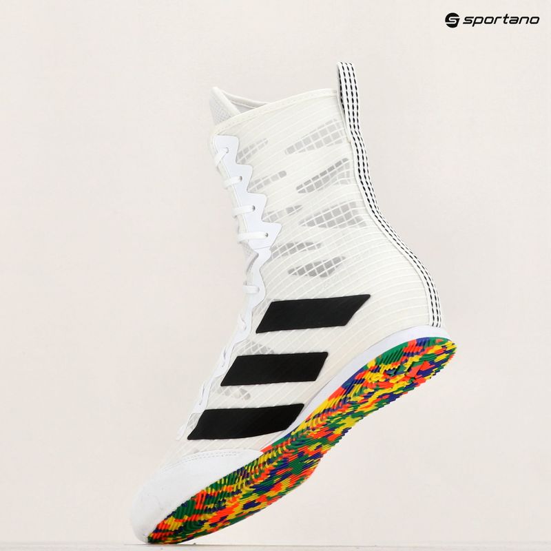 adidas Box Hog 4 cloud white/core black/cloud white bokso bateliai 10