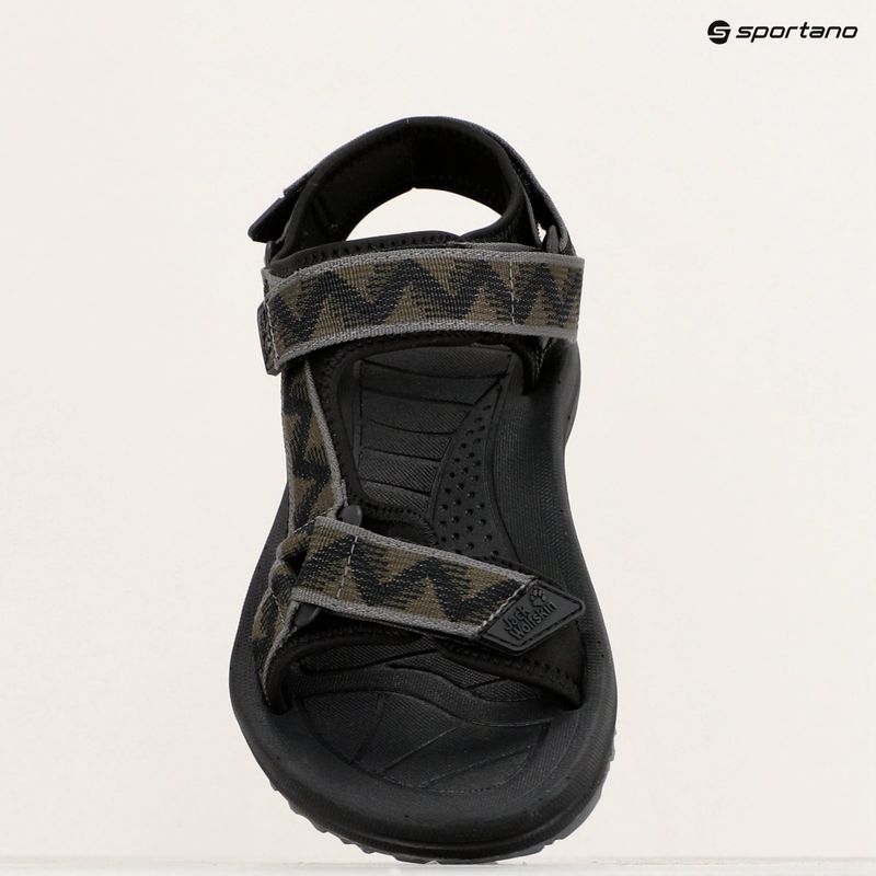 Vyriški sandalai Jack Wolfskin Wave Breaker black island moss 15