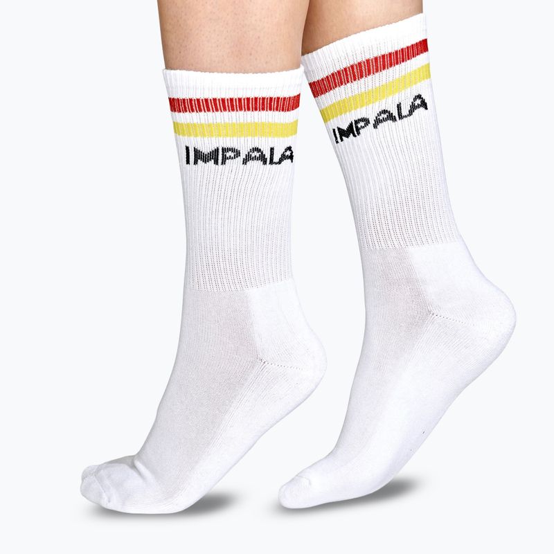 Moteriškos kojinės IMPALA Stripe 3 poros white 4