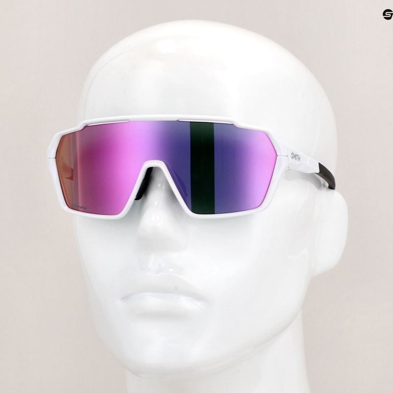 Akiniai nuo saulės Smith Shift MAG white/chromapop violet mirror 8
