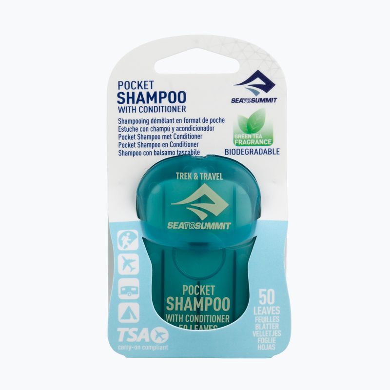 Šampūnas lapeliais Sea To Summit Trek & Travel Pocket Conditioning Shampoo 50 pcs. blue 2