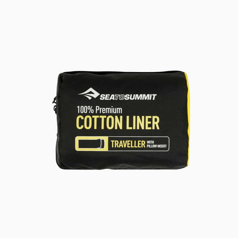 Sea to Summit Premium Cotton Traveller miegmaišio įdėklas mėlynas AYHAOSNB