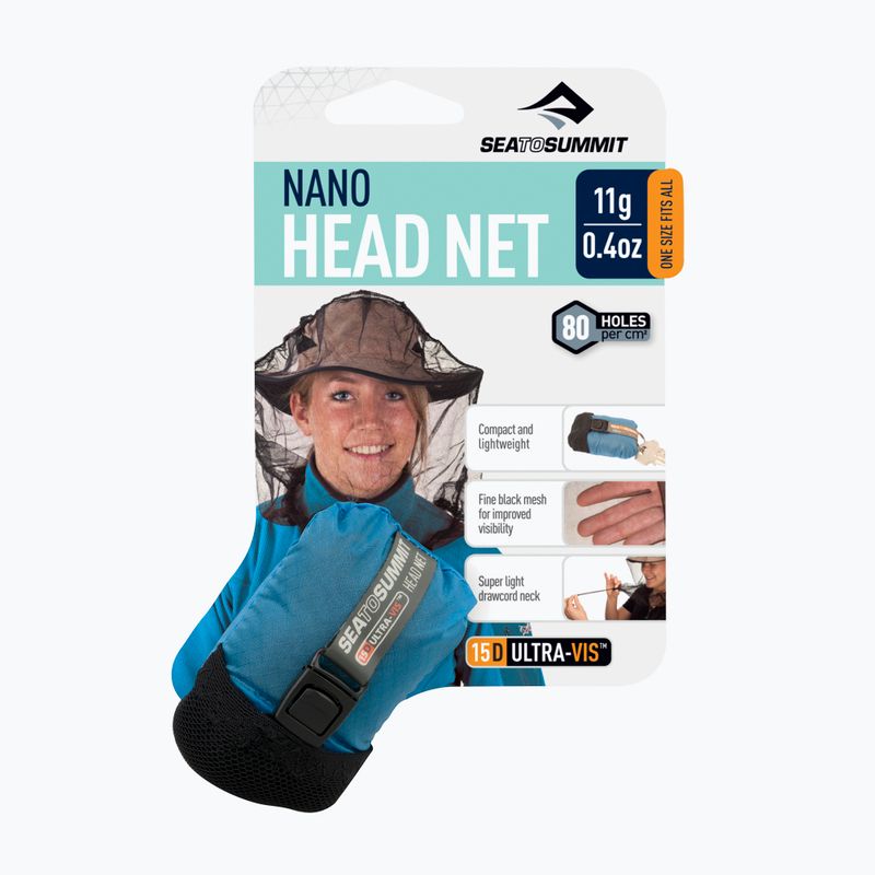 Tinklelis nuo uodų galvai Sea To Summit Nano MosquiTo Headnet black 4