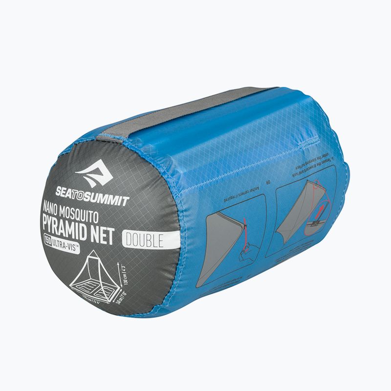 Tinklelis nuo uodų Sea To Summit Nano MosquiTo Pyramid Net Double grey 9