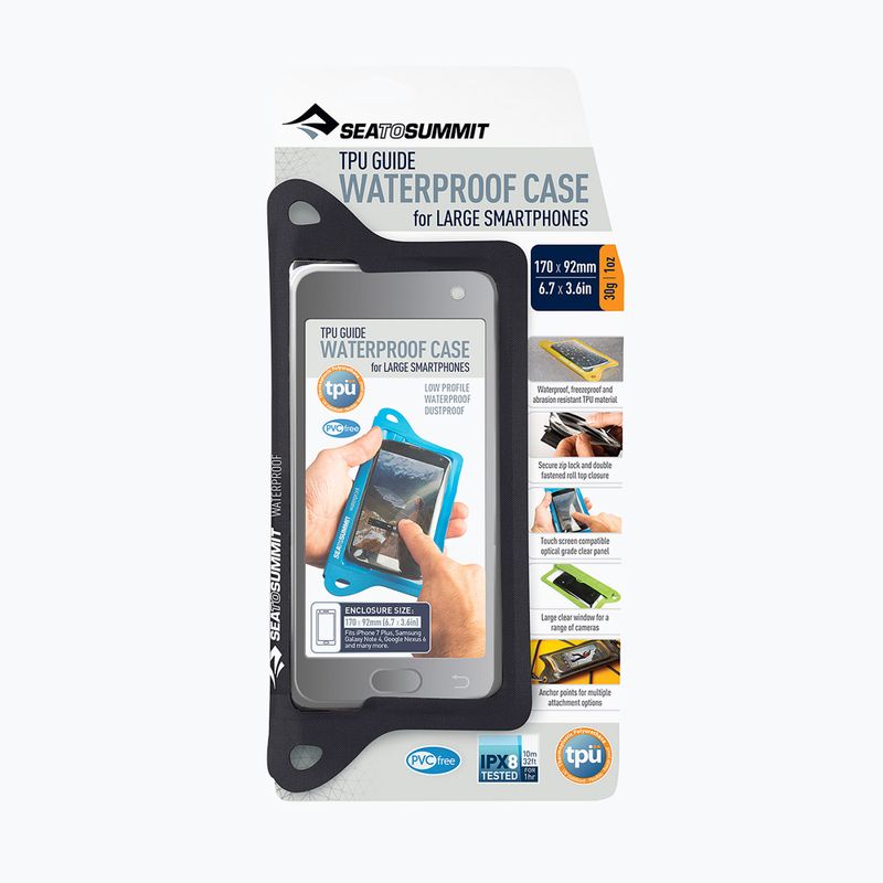 Išmaniojo telefono dėklas Sea To Summit TPU Guide Waterproof Case black 2
