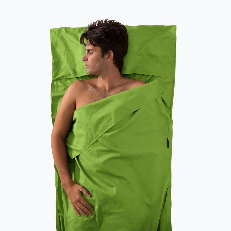 Sea to Summit Premium Cotton Traveller miegmaišio įdėklas žalias AYHAOSGN 3
