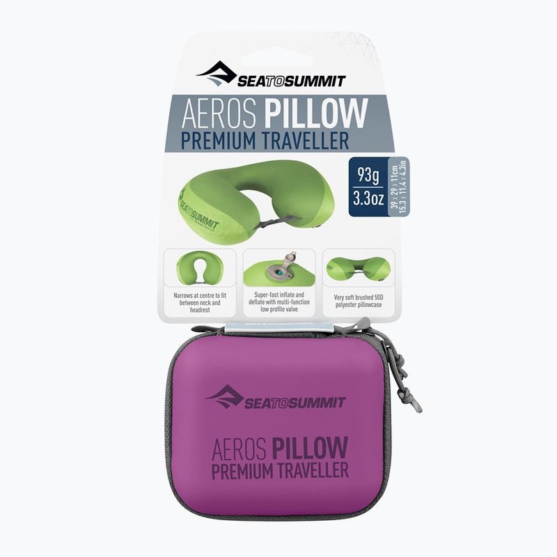 Turistinė pagalvė Sea to Summit Aeros Premium Traveller magenta 6