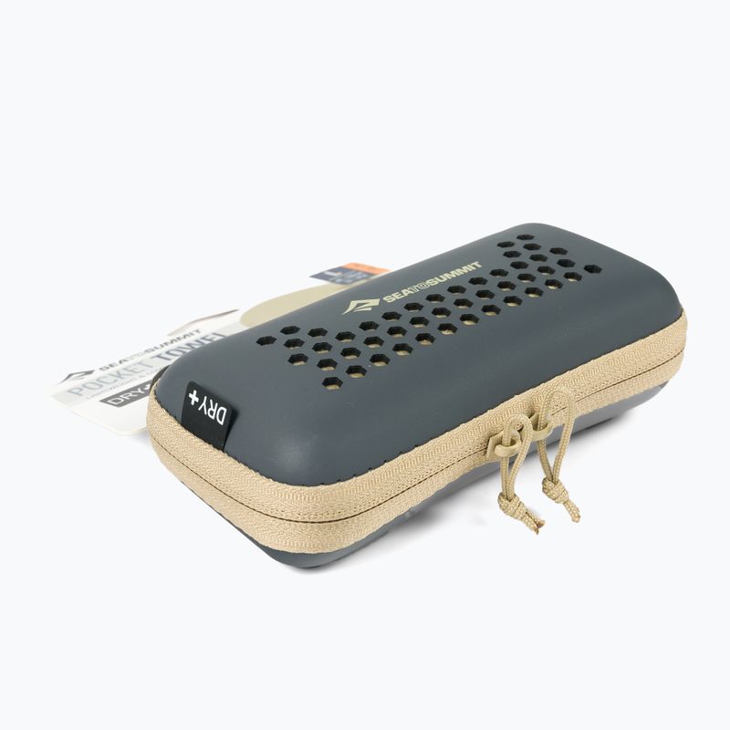 Greitai džiūstantis rankšluostis Sea to Summit Pocket Towel beluga 4