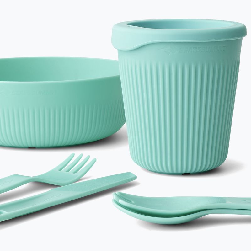 Turistinių indų rinkinys Sea to Summit Passage Dinnerware aqua sea 3