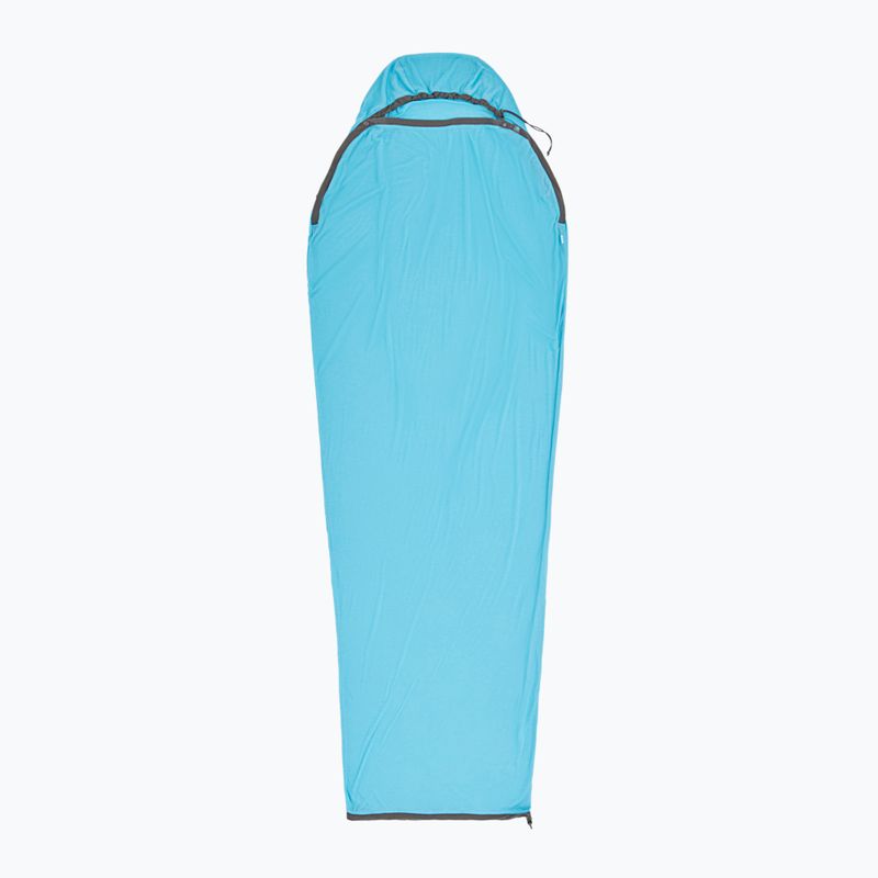 Miegmaišio pamušalas Sea to Summit Breeze Sleeping Bag Liner Mummy compact blue atoll/beluga