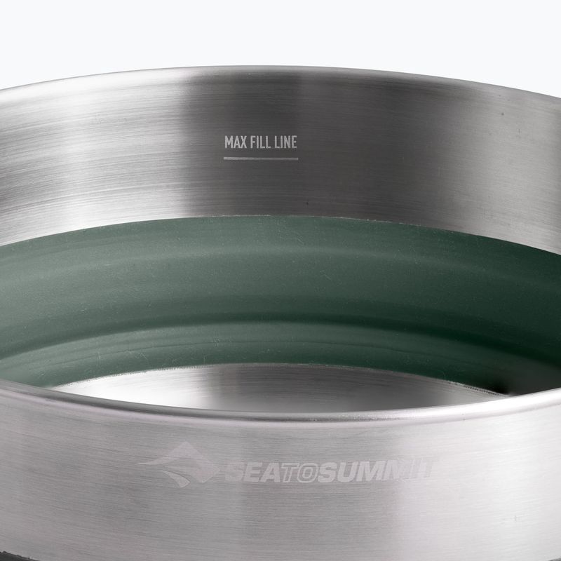 Turistinis puodas Sea To Summit Detour Stainless Steel Collapsible 3 l laurel wreath 5