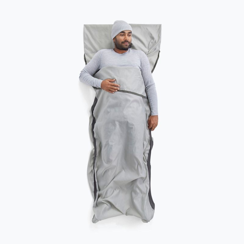 Įdėklas į miegmaišį Sea To Summit Silk Blend Sleeping Bag Liner Rectangular moonstruck 2