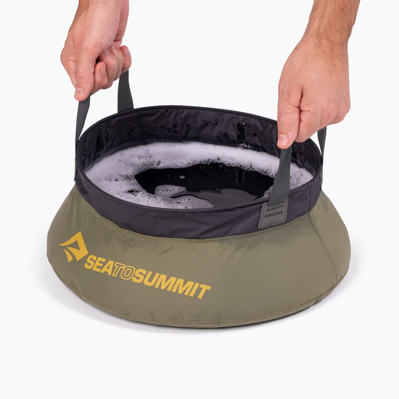 Turistinė kriauklė Sea to Summit Kitchen Sink 20 l burnt olive 2