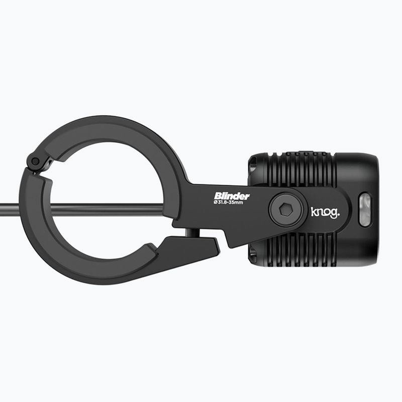 Priekinis dviračio žibintas Knog Blinder E 900 juodas 2