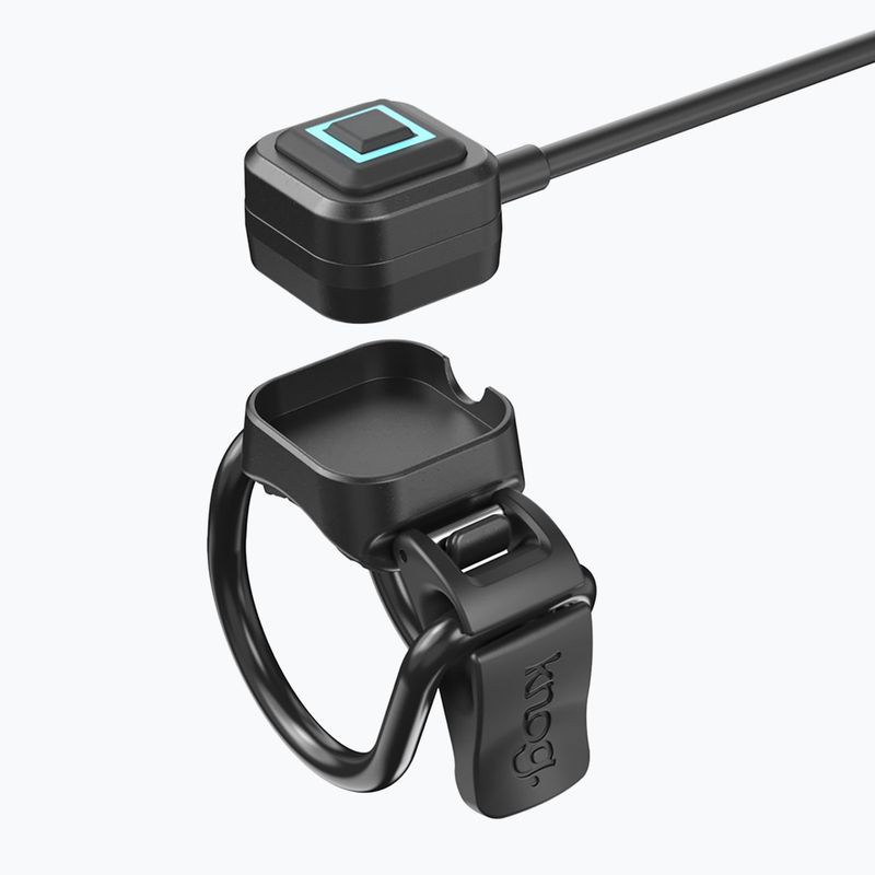 Priekinis dviračio žibintas Knog Blinder X 1800 + baterija 10000mAh juodas 5
