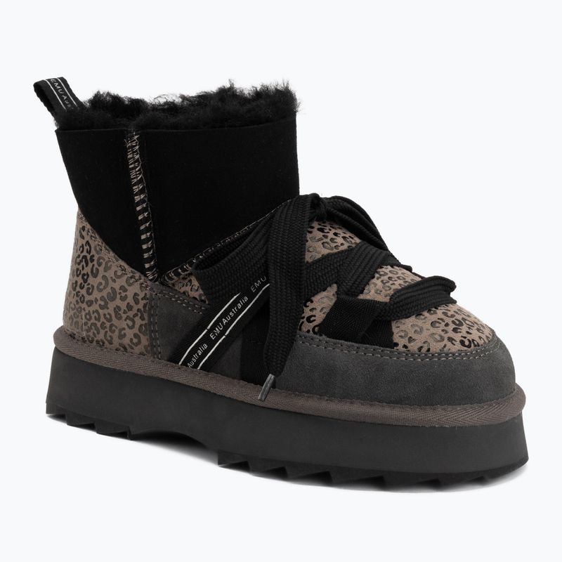Moteriški sniego batai EMU Australia Blurred Micro Patchwork Leo charcoal