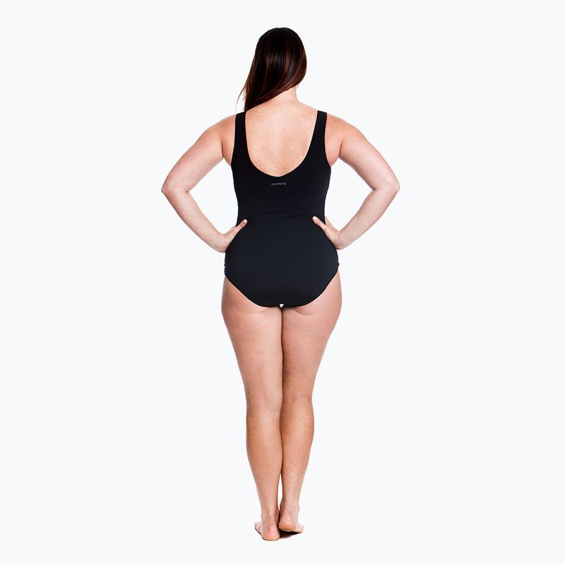 Moteriškas vientisas plaukimo kostiumėlis Funkita Zip Front One Piece still black 5