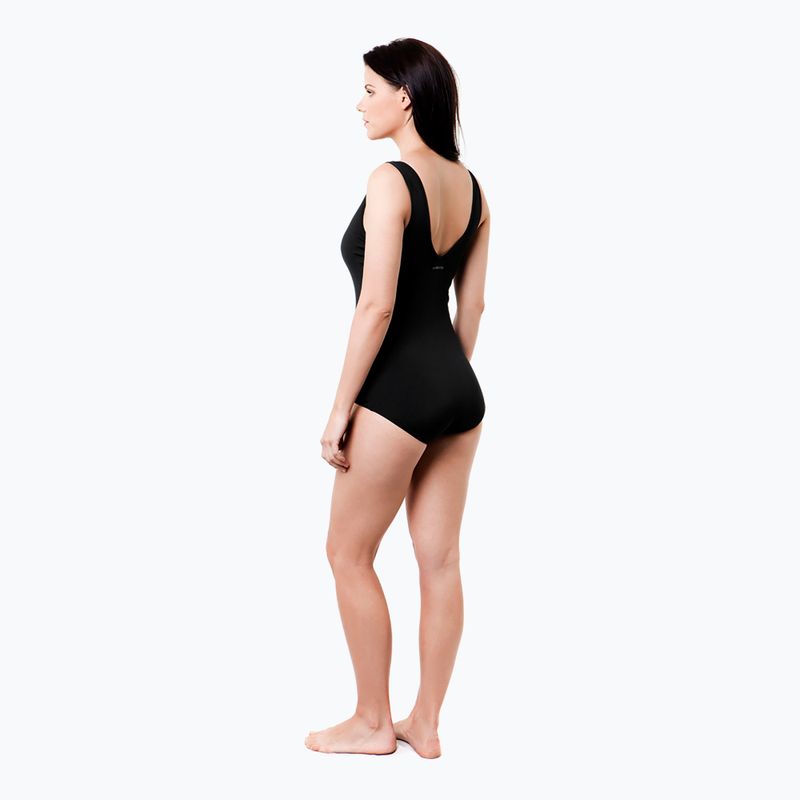 Moteriškas vientisas plaukimo kostiumėlis Funkita Zip Front One Piece still black 6