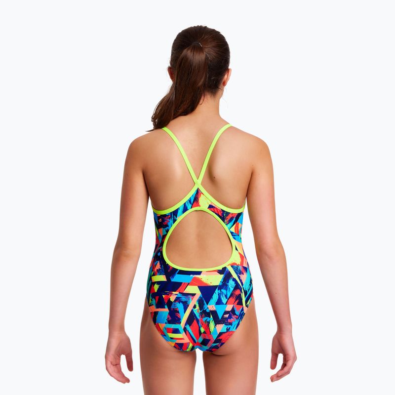 Vaikiškas vientisas maudymosi kostiumėlis Funkita Diamond back blocked bars FS11G7130908 6