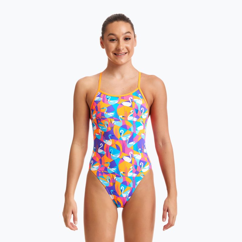 Funkita Eco Vieno dirželio vaikiškas maudymosi kostiumėlis geltonai rožinės spalvos FKS030G7132608 5