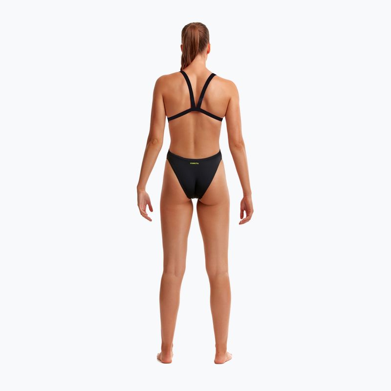 Funkita Brace Free One Piece Moterų maudymosi kostiumėlis Still Black 3