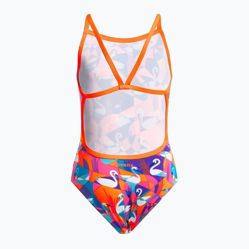 Funkita Eco Vieno dirželio vaikiškas maudymosi kostiumėlis geltonai rožinės spalvos FKS030G7132608 2