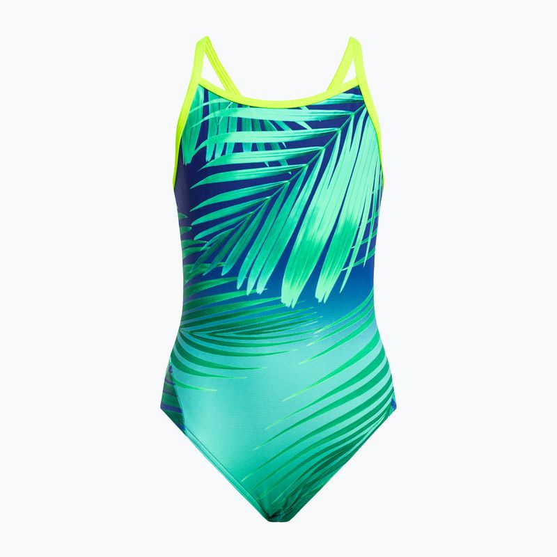 Funkita Diamond Back vaikiškas vientisas maudymosi kostiumėlis turkio spalvos FS11G7131508