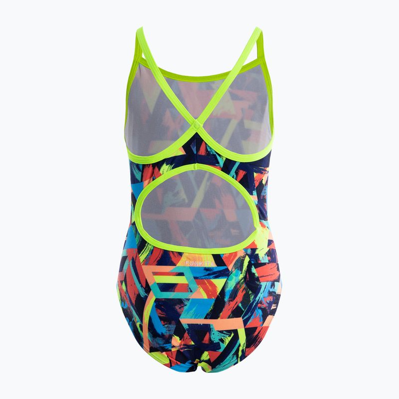 Vaikiškas vientisas maudymosi kostiumėlis Funkita Diamond back blocked bars FS11G7130908 2