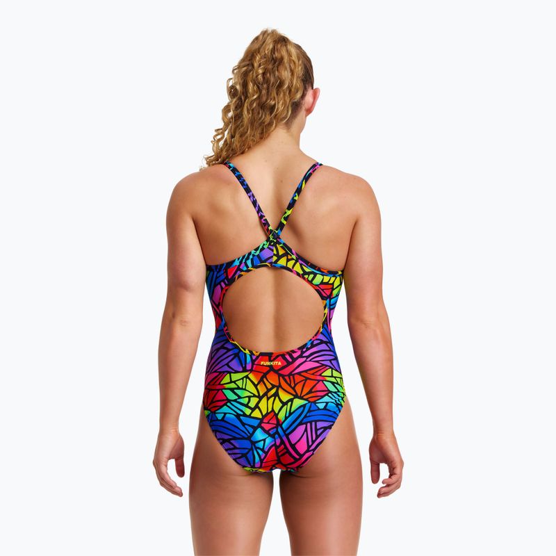 Moteriškas vientisas maudymosi kostiumėlis Funkita Diamond back cabbage patch FS11L7139408 6