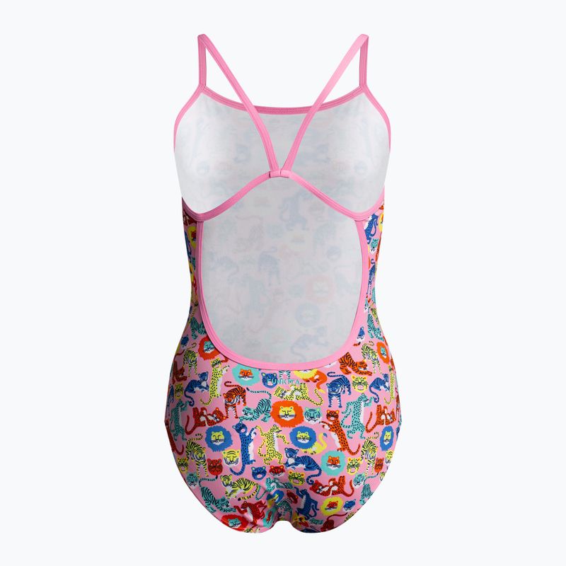 Moterų Funkita Vieno dirželio vienos dalies maudymosi kostiumėlis Pink FS15L71397 2