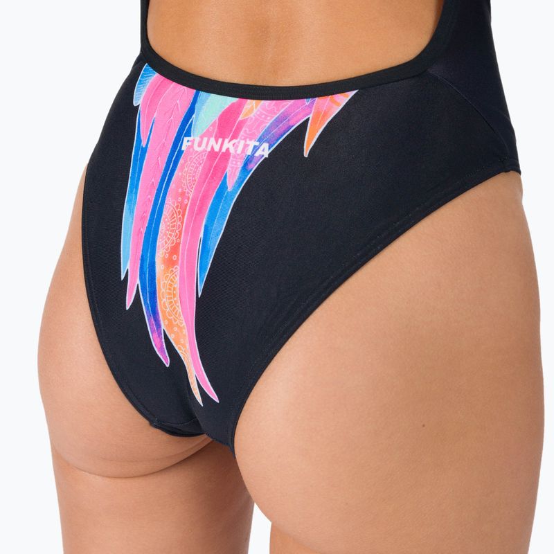 Funkita Single Strength One Piece Moterų maudymosi kostiumėlis Black FKS044L7140506 4