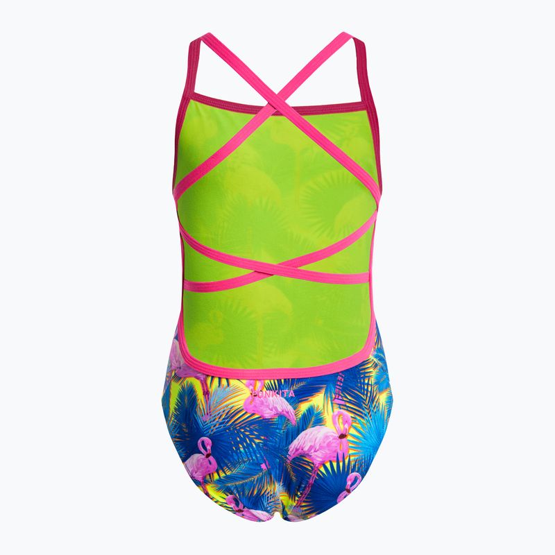 Funkita Vaikų maudymosi kostiumėlis su dirželiais mėlyna ir rožinė FS38G71414 2