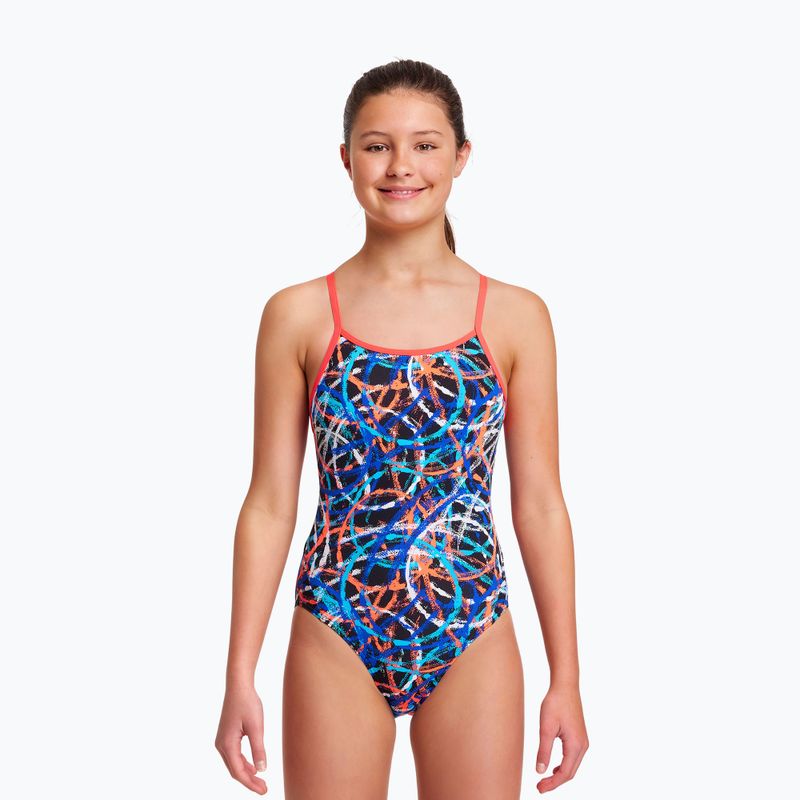 Funkita Diamond Back One Piece Spin Doctor Vaikų maudymosi kostiumėlis FS11G71432 4