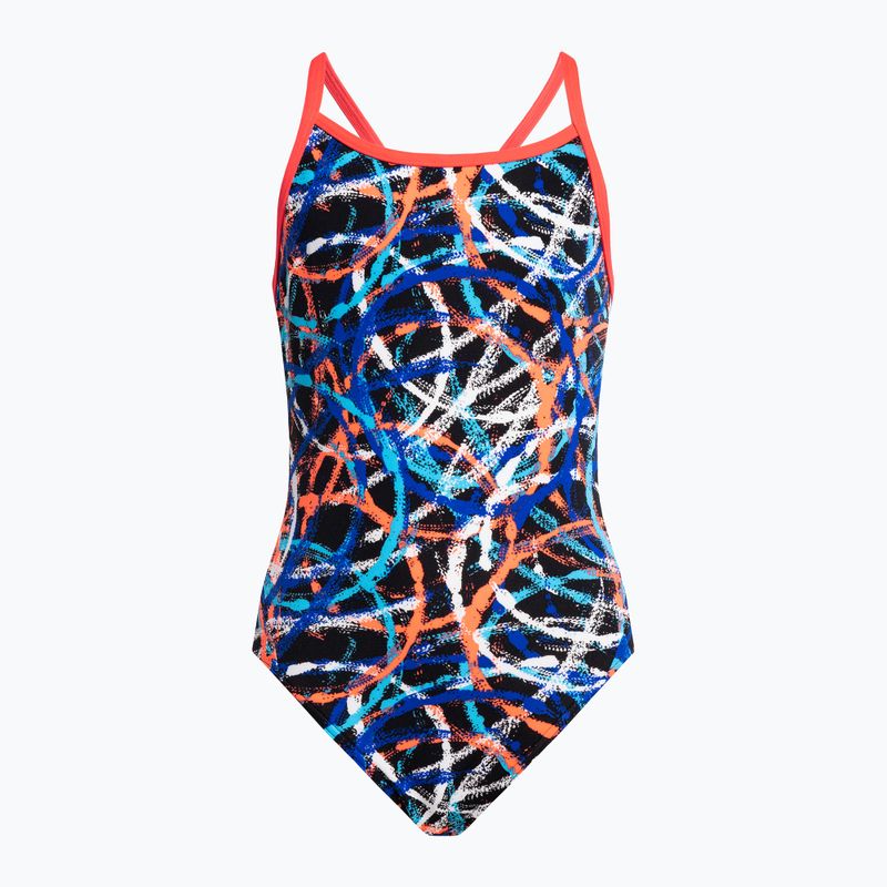 Funkita Diamond Back One Piece Spin Doctor Vaikų maudymosi kostiumėlis FS11G71432