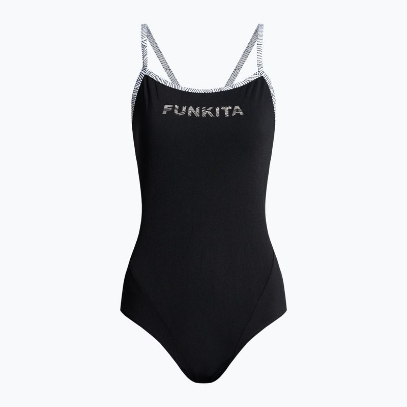 Moterų Funkita Vieno dirželio vienos dalies maudymosi kostiumėlis Black FS15L71455