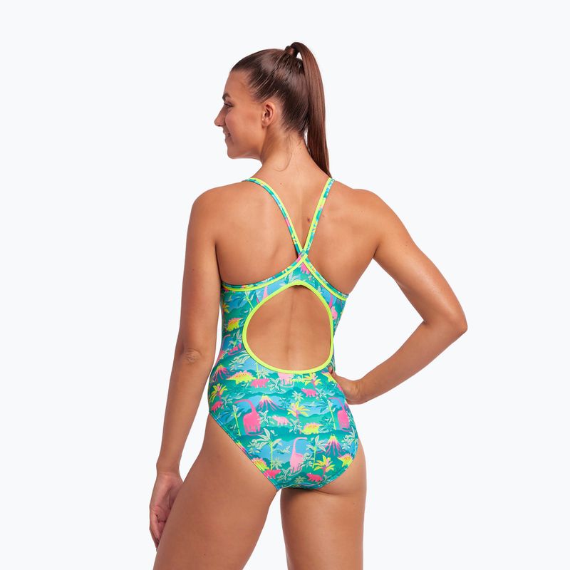 Funkita Diamond Back One Piece Moteriškas maudymosi kostiumėlis Green FS11L7153408 5