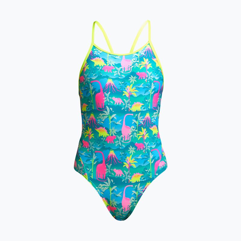 Funkita Vienetinis vaikiškas maudymosi kostiumėlis su deimantine nugara žalias FS11G7153414