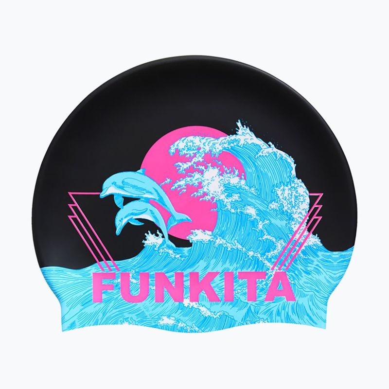 Funkita Silikoninė plaukimo kepurė juoda kepurė FS997155800 2