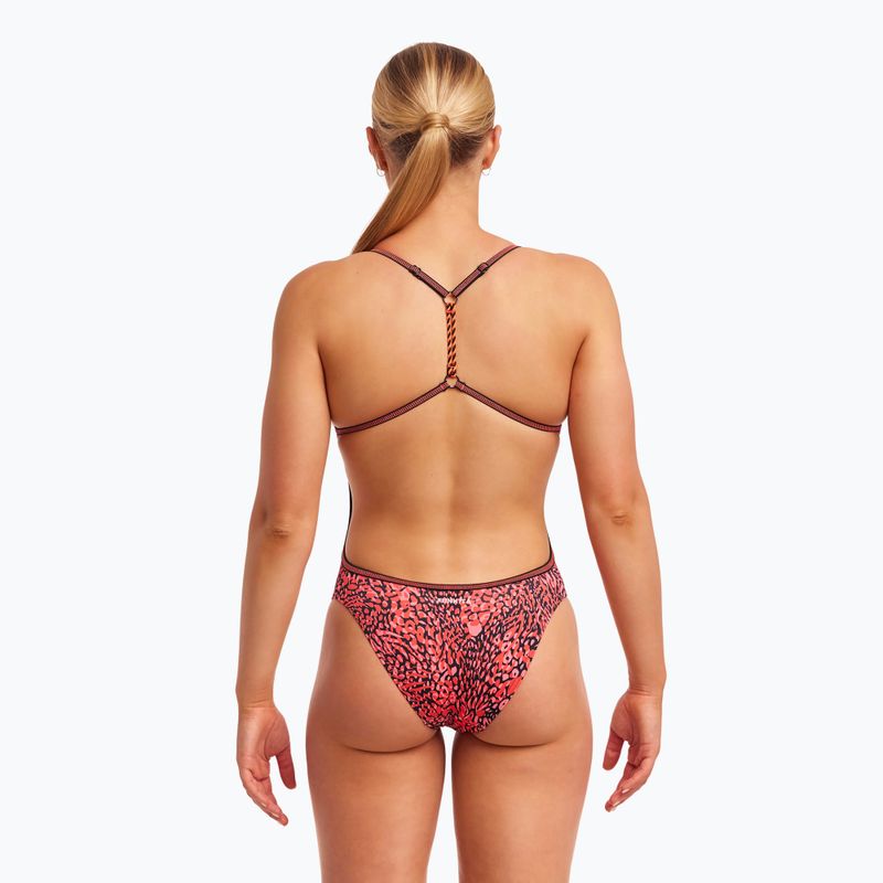 Funkita Twisted One Piece moteriškas maudymosi kostiumėlis dėmėtos partijos 4