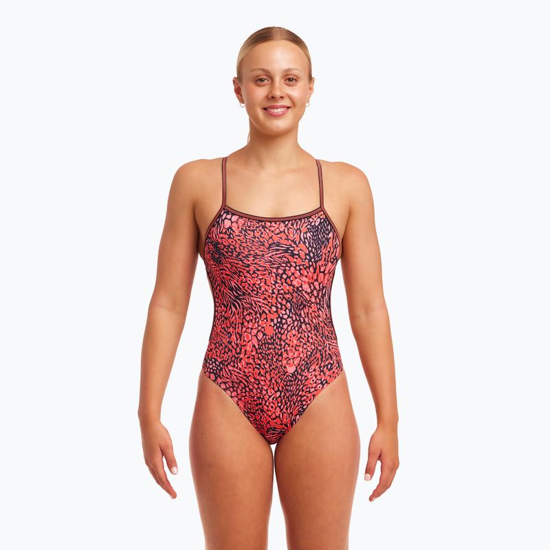 Funkita Twisted One Piece moteriškas maudymosi kostiumėlis dėmėtos partijos 5