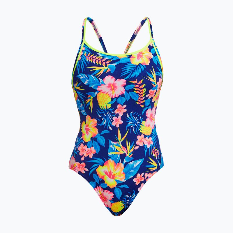 Moteriškas vientisas plaukimo kostiumėlis Funkita Diamond Back One Piece in bloom