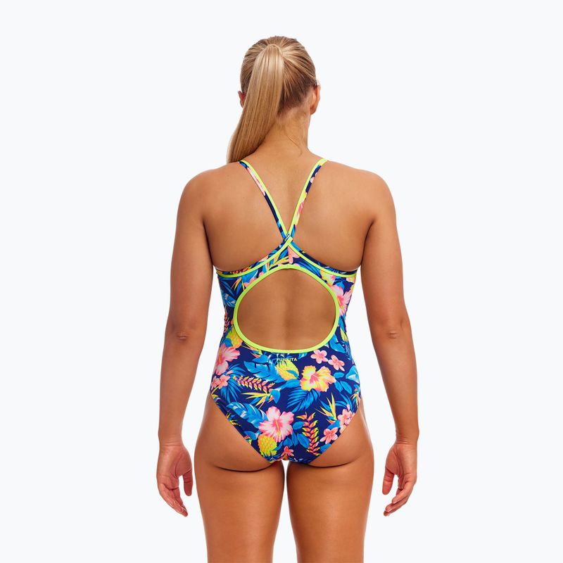 Moteriškas vientisas plaukimo kostiumėlis Funkita Diamond Back One Piece in bloom 3