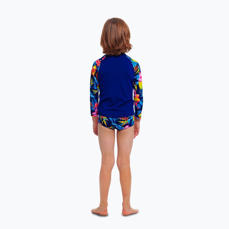 Vaikiški plaukimo marškinėliai Funky Trunks Zippy Rash Vest in bloom 3