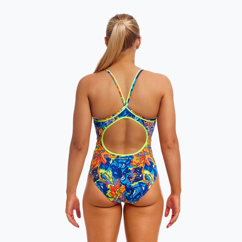 Moteriškas vientisas plaukimo kostiumėlis Funkita Diamond Back One Piece mixed mess 3