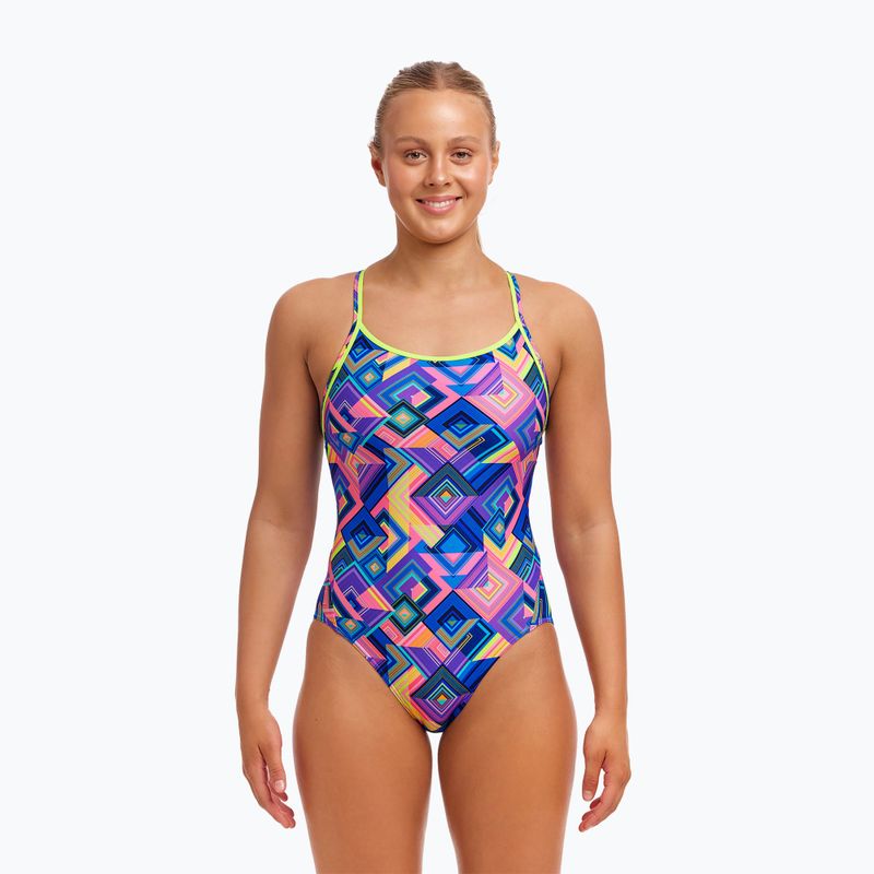 Moteriškas vientisas plaukimo kostiumėlis Funkita Diamond Back One Piece be square 2