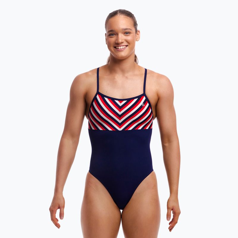 Moteriškas plaukimo vientisas kostiumas Funkita Single Strength One Piece riviera 2